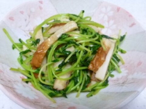 豆苗とちくわの炒めもの☆お弁当にも